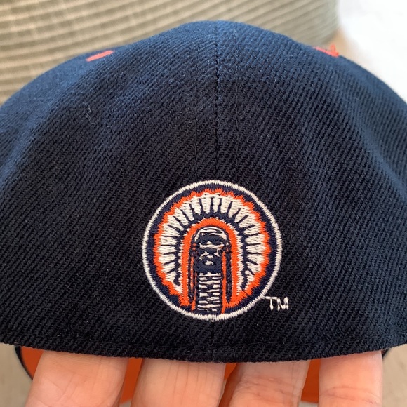 Colosseum Illinois Fighting Illini Blue Reflex Stretch Fit Hat - Picture 3 of 5